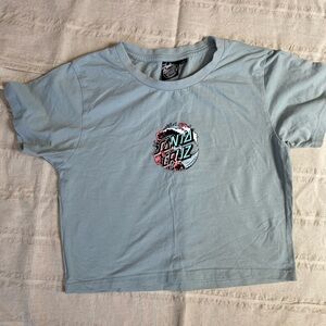 Santa Cruz Skateboards Blue Short Sleeve Tee